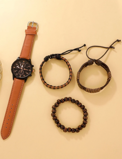 4 pezzi Set di orologi da uomo