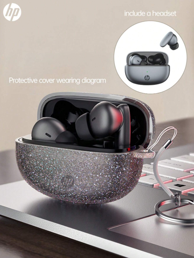 HP Auricolari Wireless HP, Cuffie Bluetooth con custodia protettiva alla moda