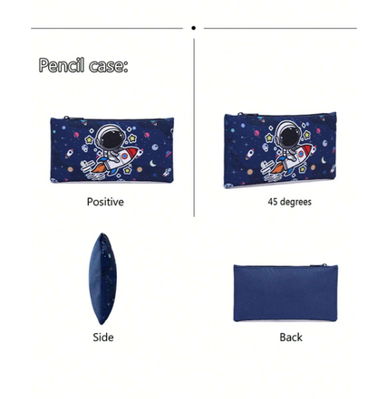 Set da 3 pezzi di zaini a tema astronauta con borsa pranzo